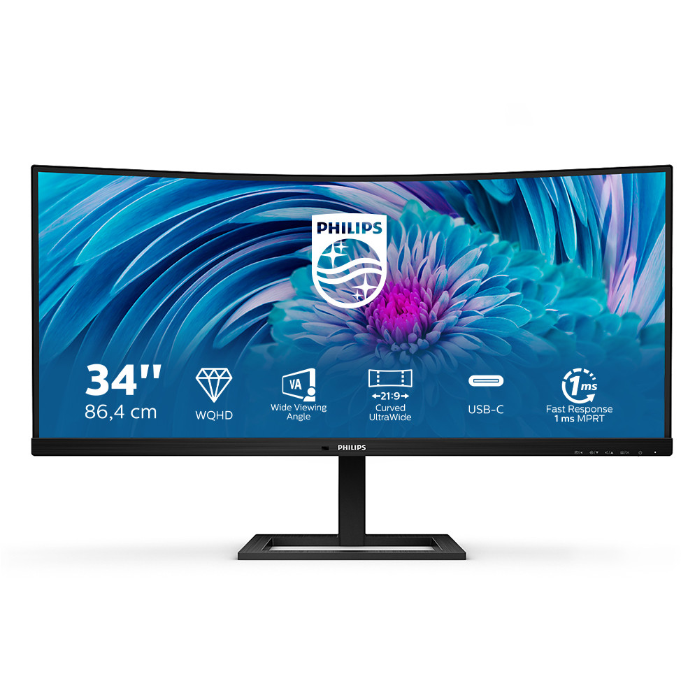 Monitor PHILIPS 346E2CUAE 34" UltraWide curved (3440x1440, 100Hz, VA, USB-C 65W)-17