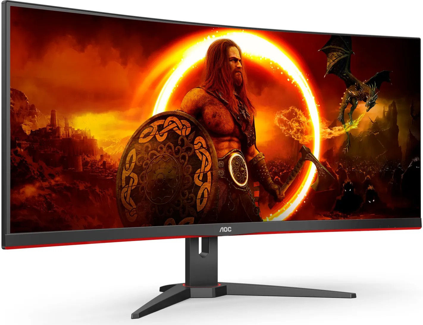 Monitor AOC CU34G2XE (34" VA, 144Hz, 3440x1440 UWQHD, zakrivljeni) crni-10