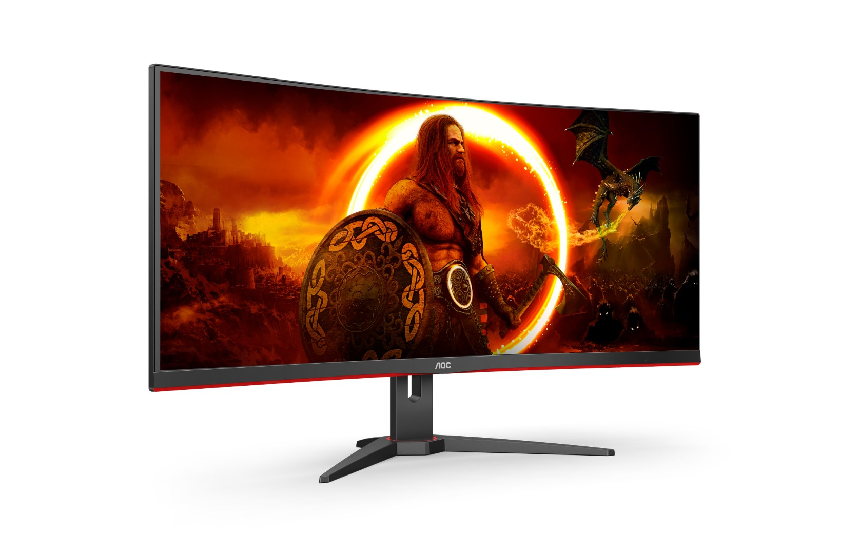 Monitor AOC CU34G2XE (34" VA, 144Hz, 3440x1440 UWQHD, zakrivljeni) crni-2