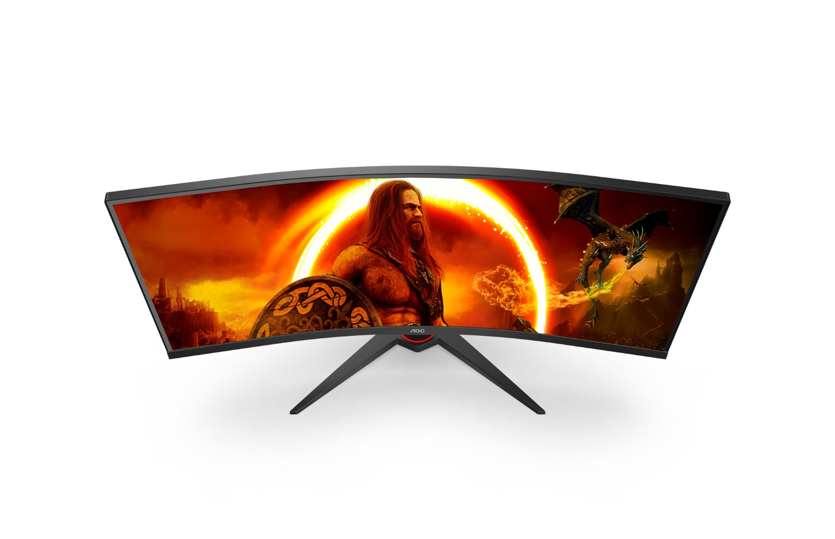 Monitor AOC CU34G2XE (34" VA, 144Hz, 3440x1440 UWQHD, zakrivljeni) crni-3
