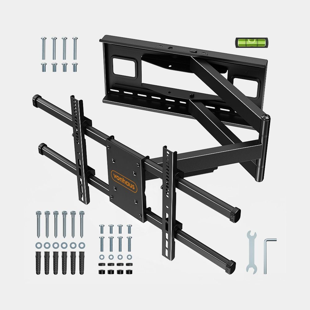 Nosač za TV zidni VONHAUS Full Motion (40"- 80", do 50kg, nagib+5°/-15°, zakret ±90°)-5