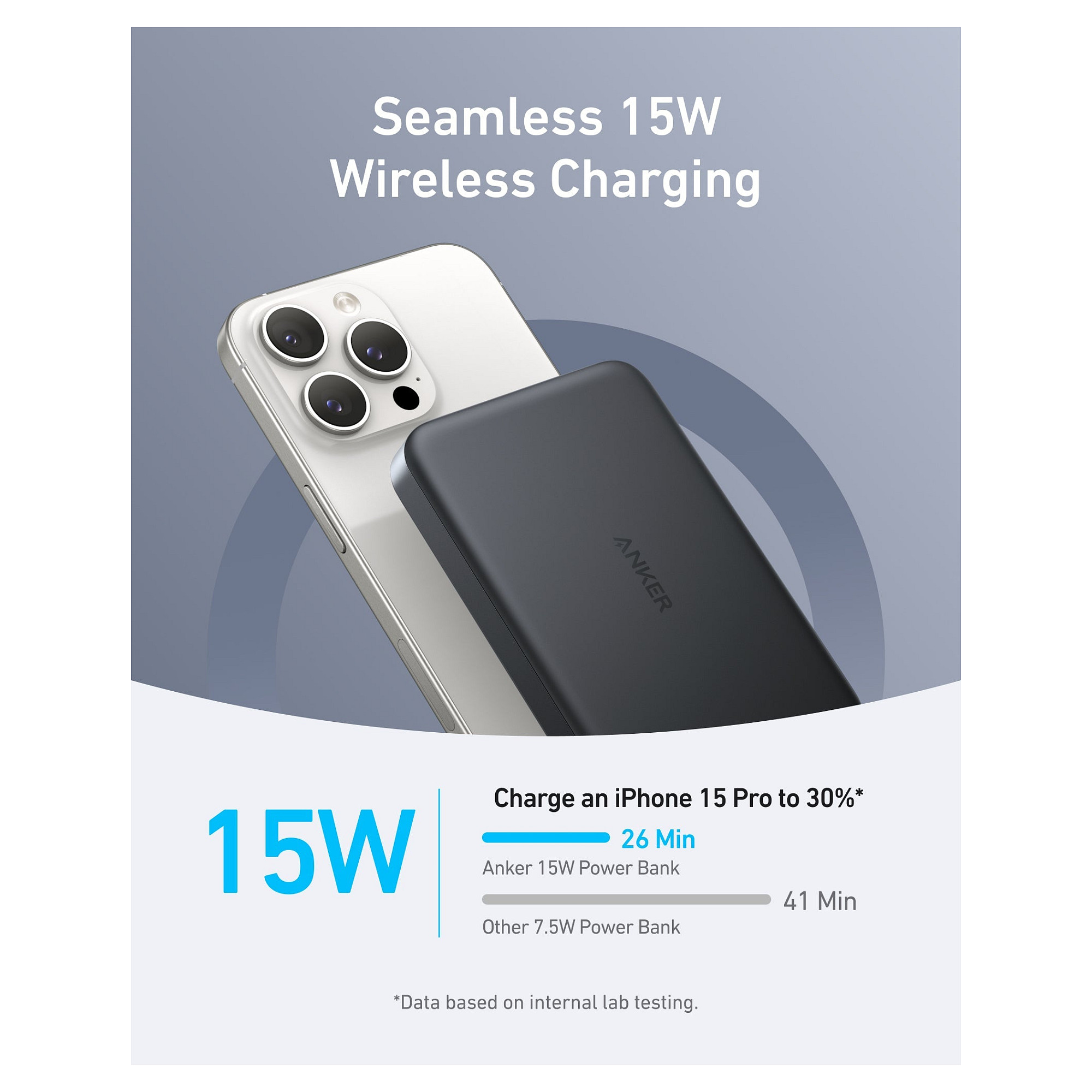 Prijenosna baterija ANKER MagGo 10K Slim (10000 mAh, 15 W bežično, 30 W USB-C, crna)-9