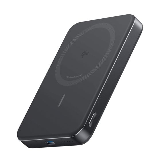 Prijenosna baterija ANKER MagGo 10K Slim (10000 mAh, 15 W bežično, 30 W USB-C, crna)-12