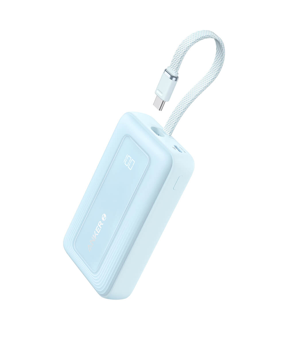 Anker Zolo Powerbank 20000 mAh, 30W with built-in USB-C cable, blue-0