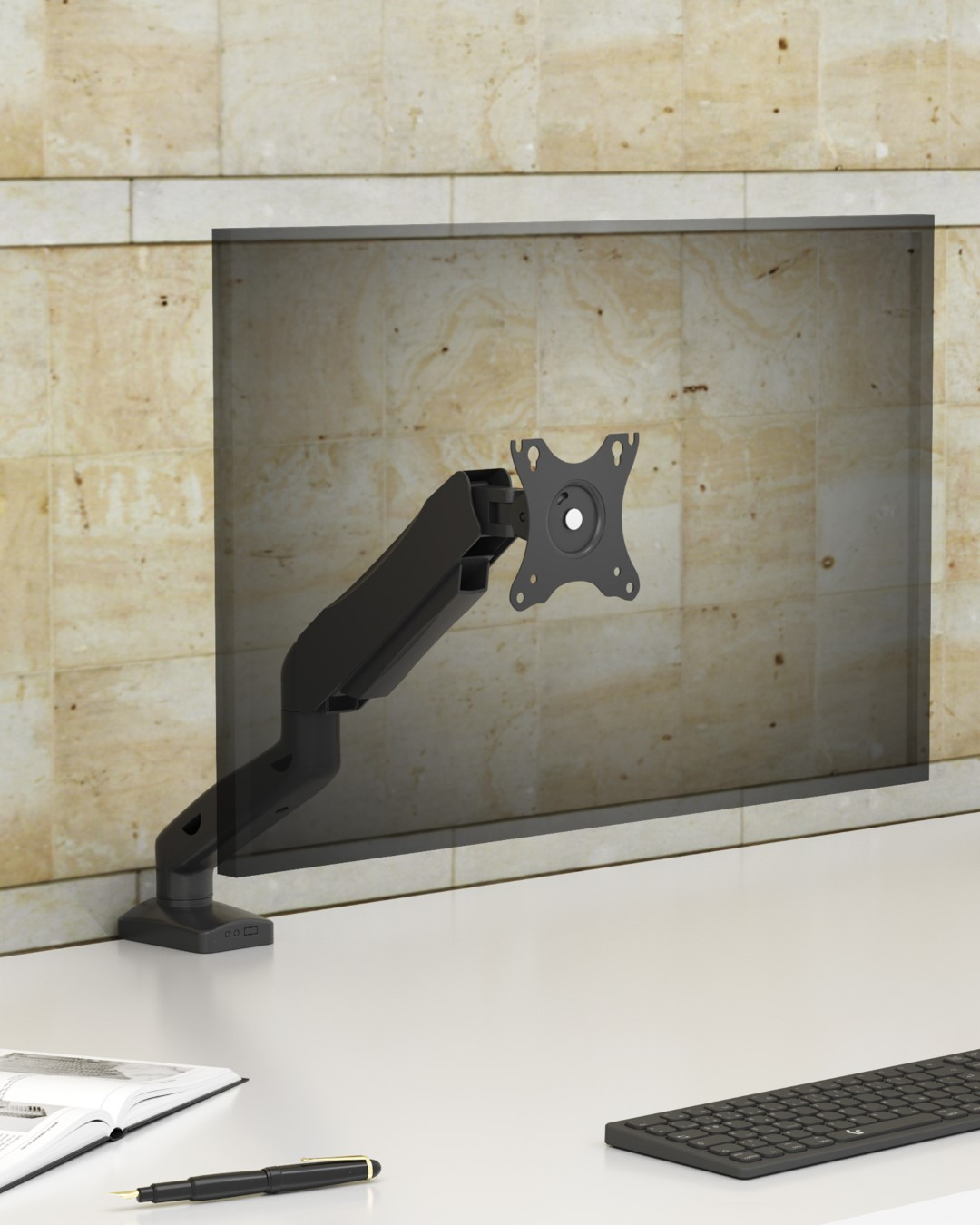 Icybox IB-MS203-T table mount for monitor up to 9kg-2