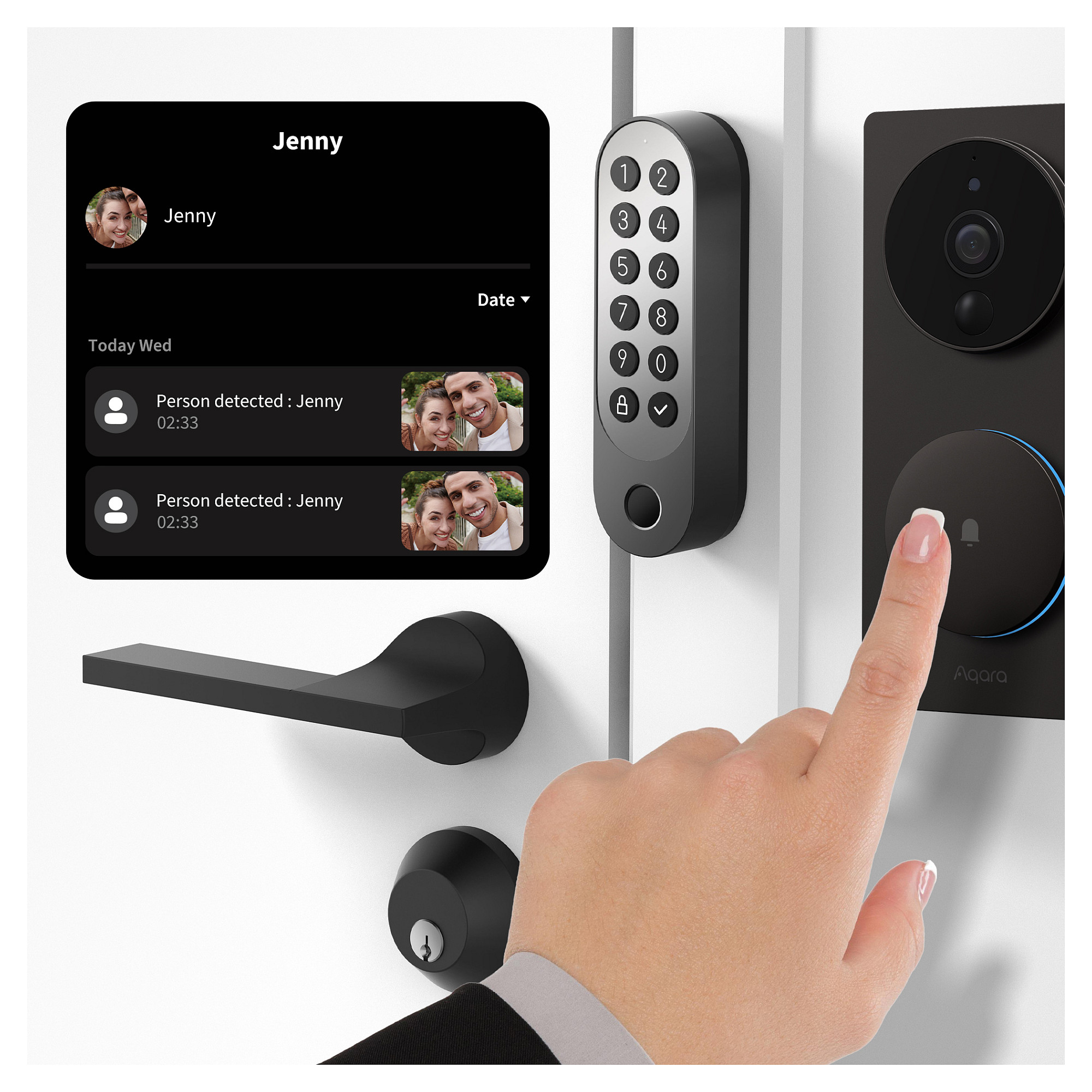 AQARA Smart Lock U200, Black (EL-D02D-B)-14