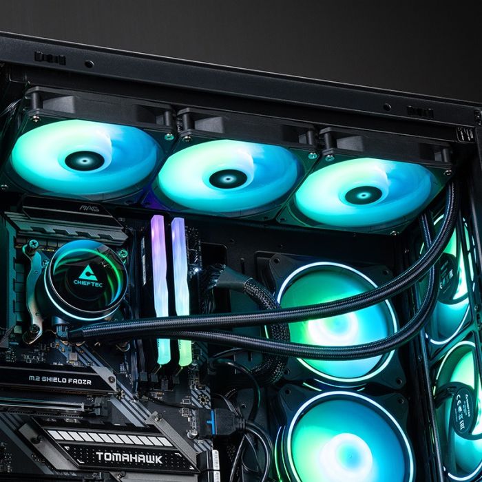 Hladnjak za procesor CHIEFTEC Iceberg 360 (360mm A-RGB vodeno hlađenje, za INTEL/AMD procesore)-11