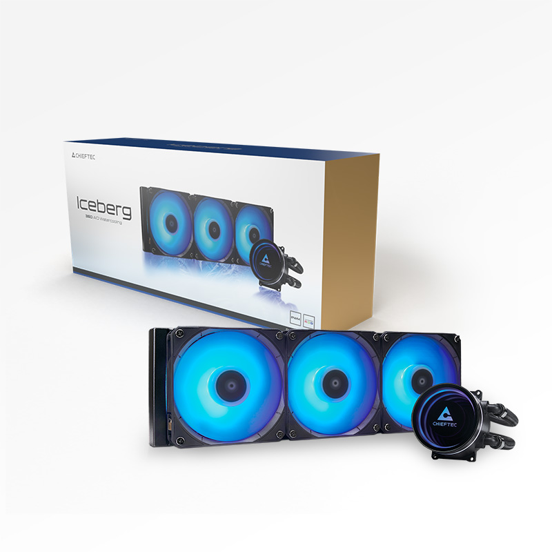 Hladnjak za procesor CHIEFTEC Iceberg 360 (360mm A-RGB vodeno hlađenje, za INTEL/AMD procesore)-0