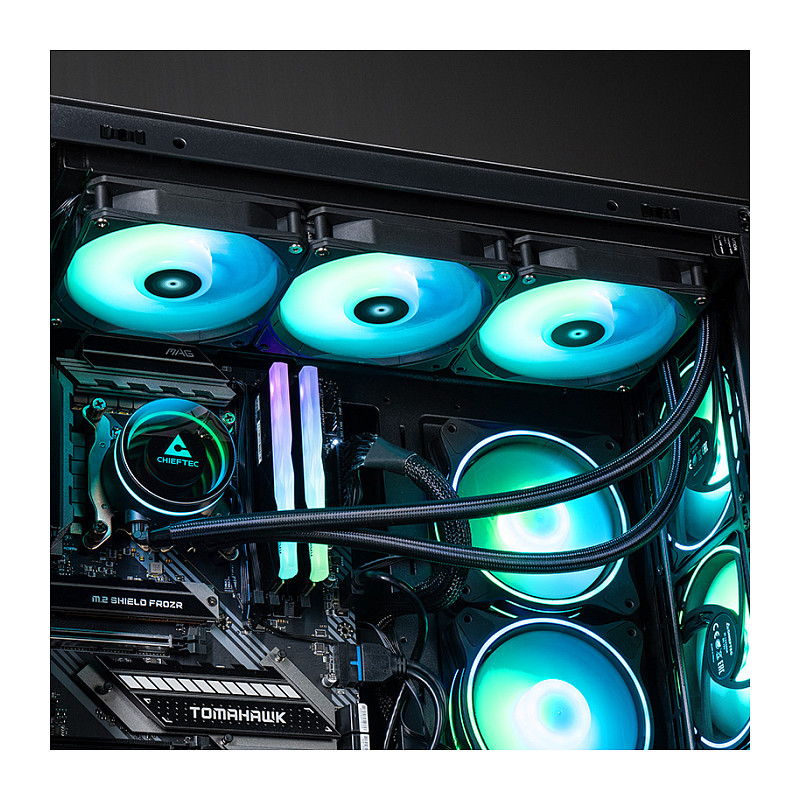Hladnjak za procesor CHIEFTEC Iceberg 360 (360mm A-RGB vodeno hlađenje, za INTEL/AMD procesore)-20