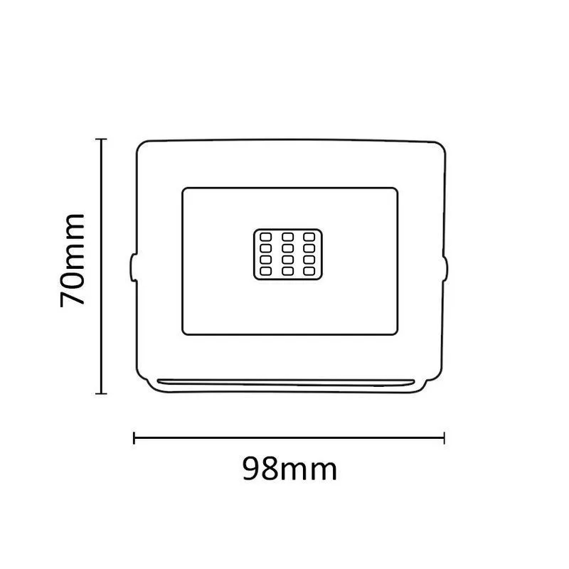 LED reflektor ASALITE Slim 10W 4500K (900 lumena, IP65, IK08, 25,000 sati života, 120° kut svjetlosti)-3