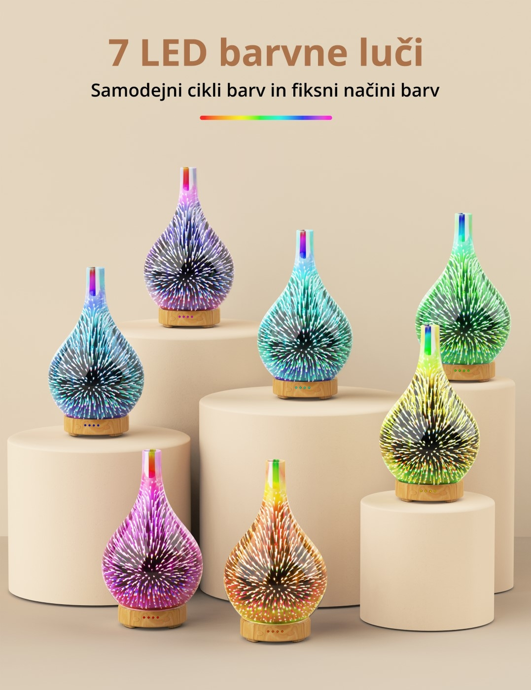 Anjou 3D Oil Diffuser FIREWORKS ADA022-5