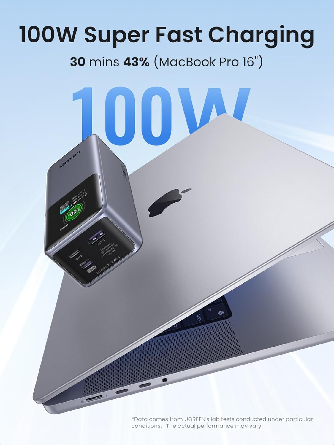 Ugreen portable rechargeable battery 20,000mAh, 130W with smart digital display-4
