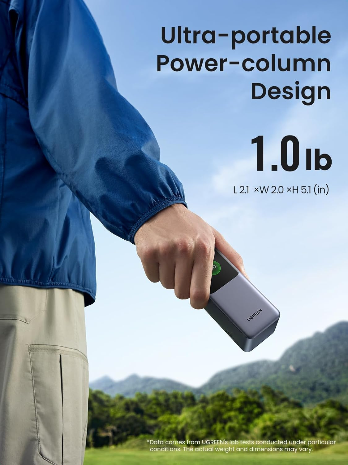Ugreen portable rechargeable battery 20,000mAh, 130W with smart digital display-6