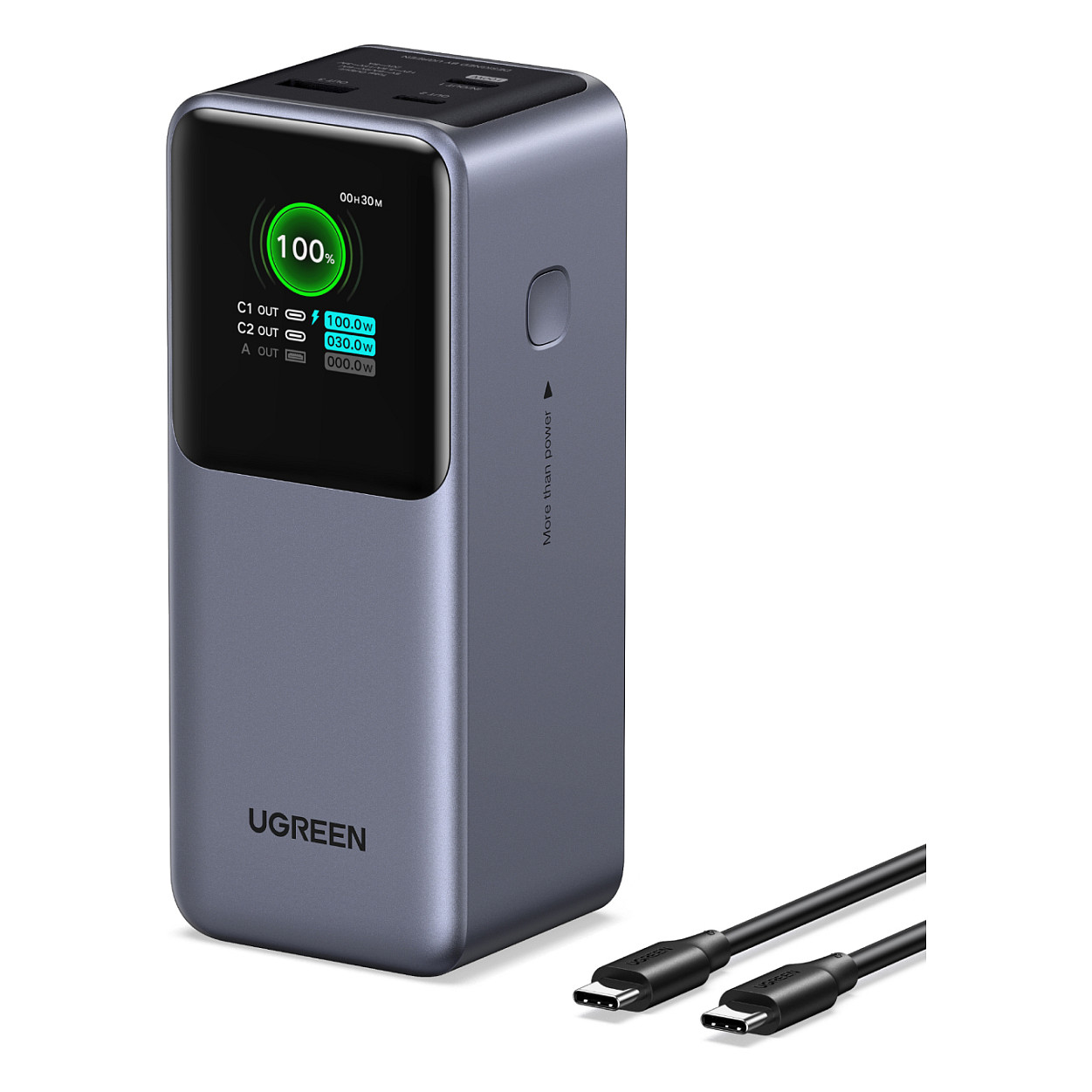 Ugreen portable rechargeable battery 20,000mAh, 130W with smart digital display-33
