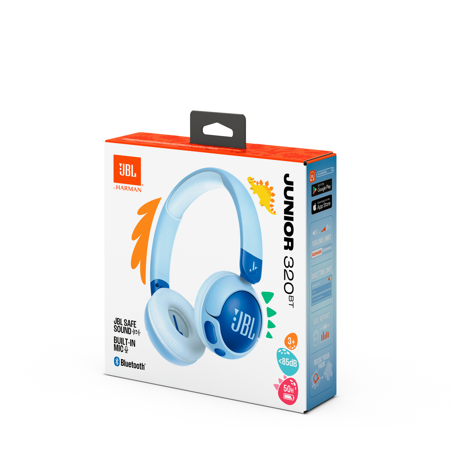 Dječje slušalice JBL Junior 320 BT plave-4