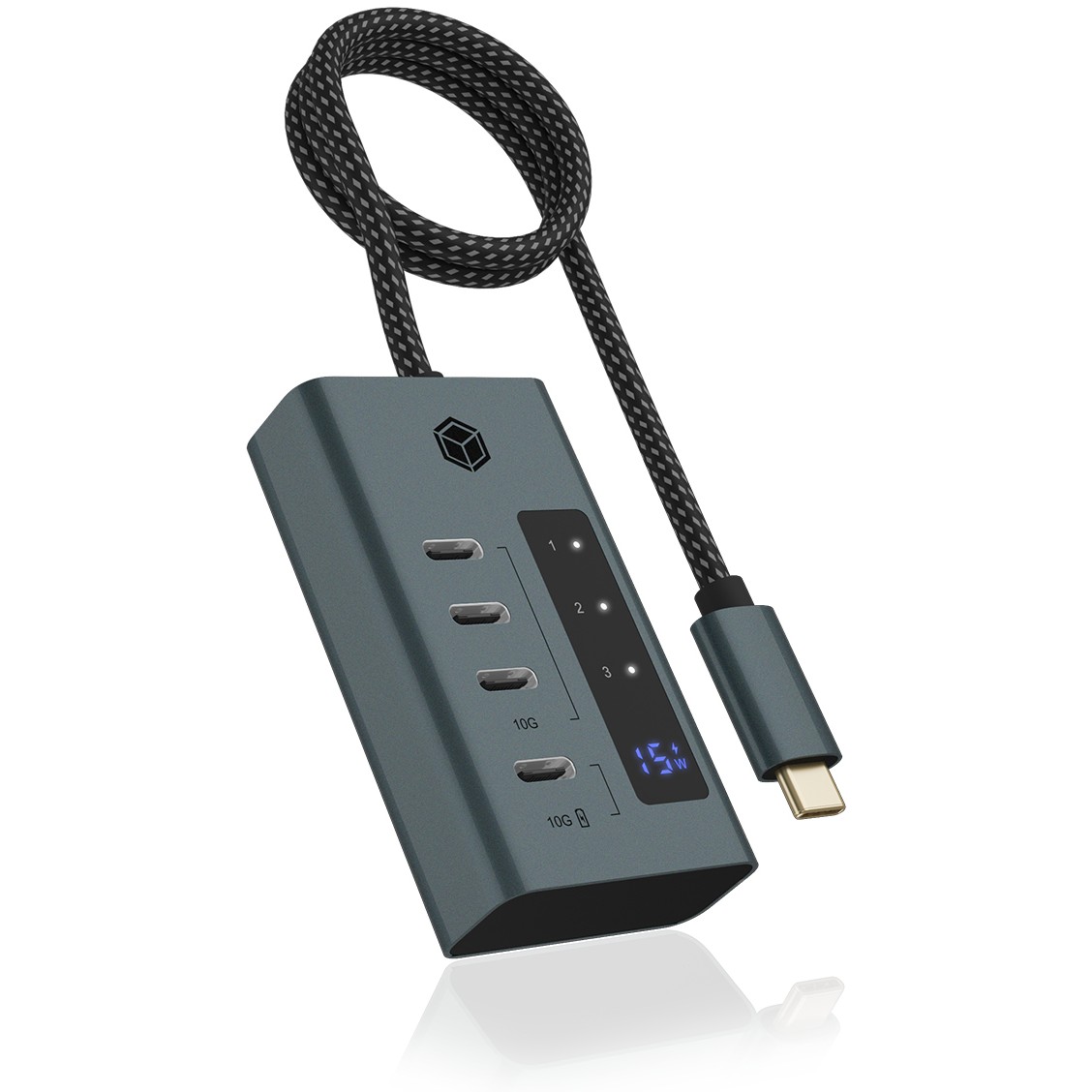 Icybox IB-HUB1454-C31 4-port hub with USB 3.2 Gen 2 Type-C interface-6
