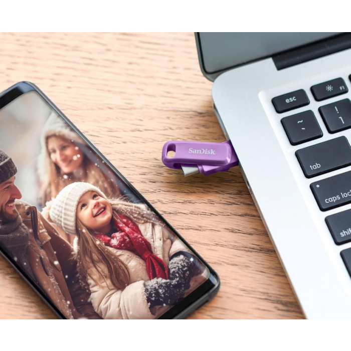 USB flash drive SANDISK SanDisk USB 256GB Ultra Dual Drive Go USB Type-C 400MB/s lavender violet-7