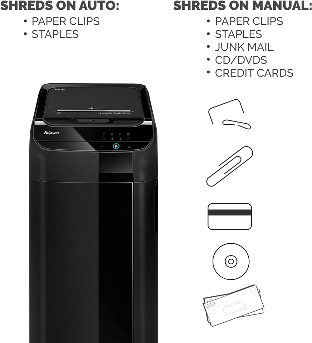 Fellowes AutoMax 550C Cross-Cut Shredder-5
