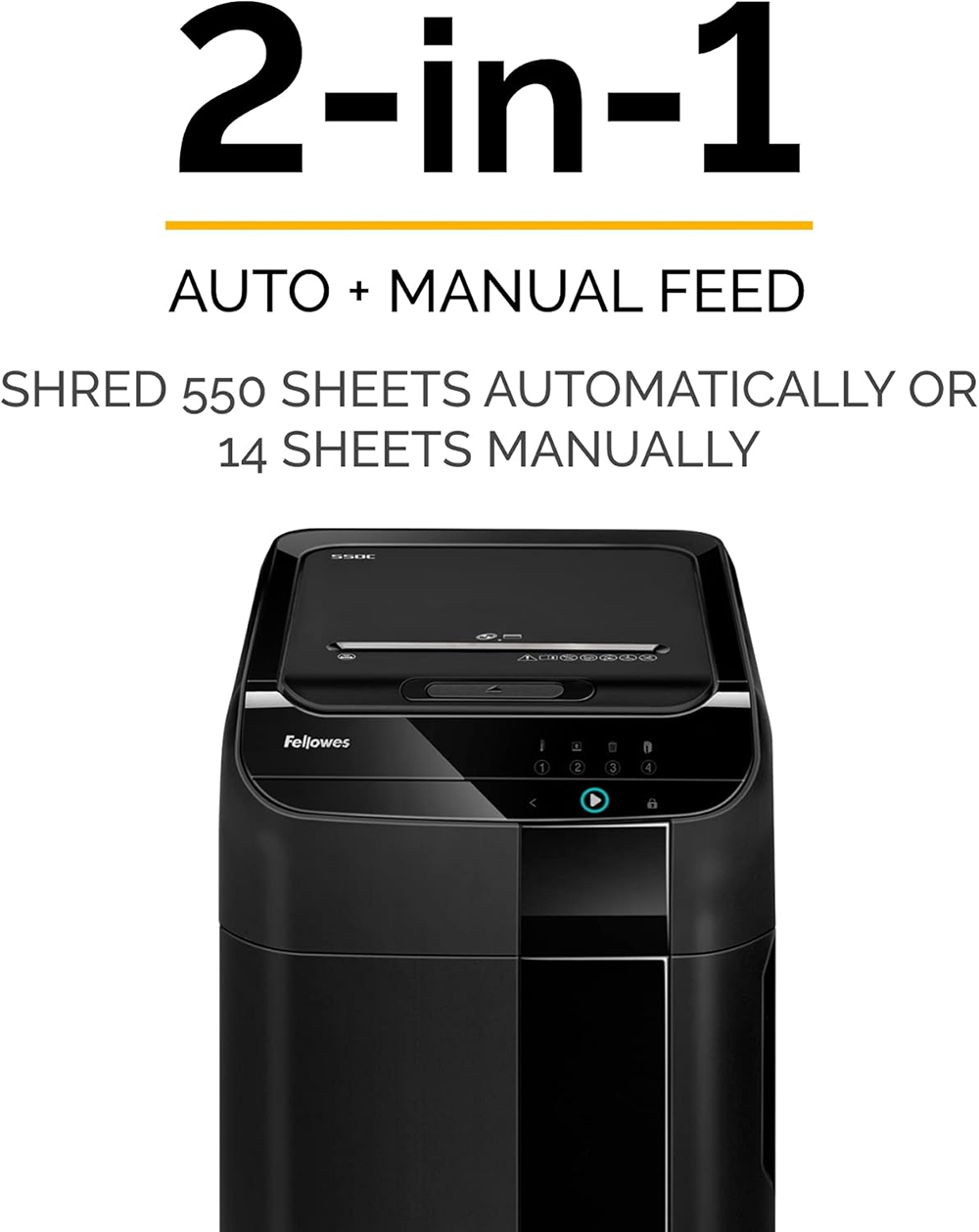 Fellowes AutoMax 550C Cross-Cut Shredder-1