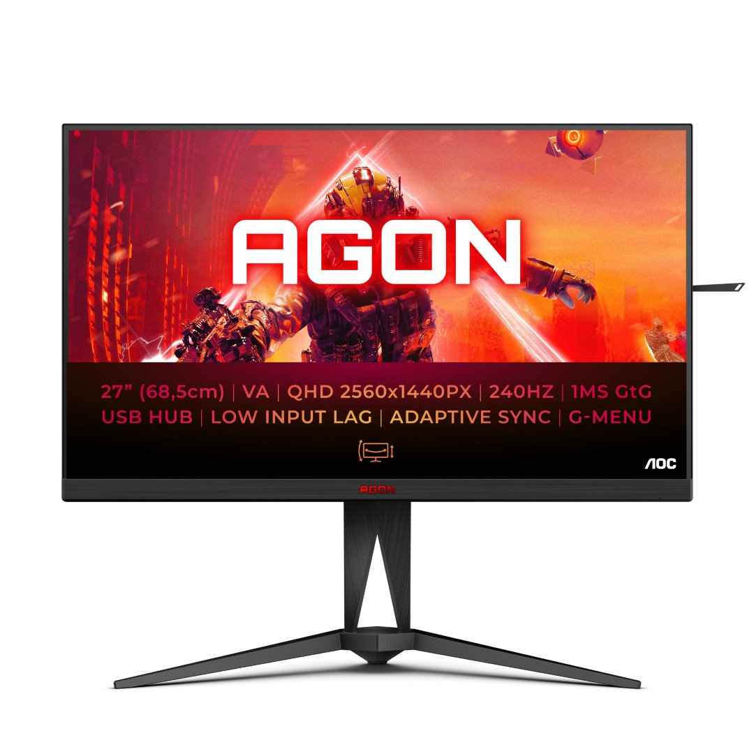 Monitor AOC AG275QZN (27" VA, 240Hz, 2560x1440 QHD) crni-0