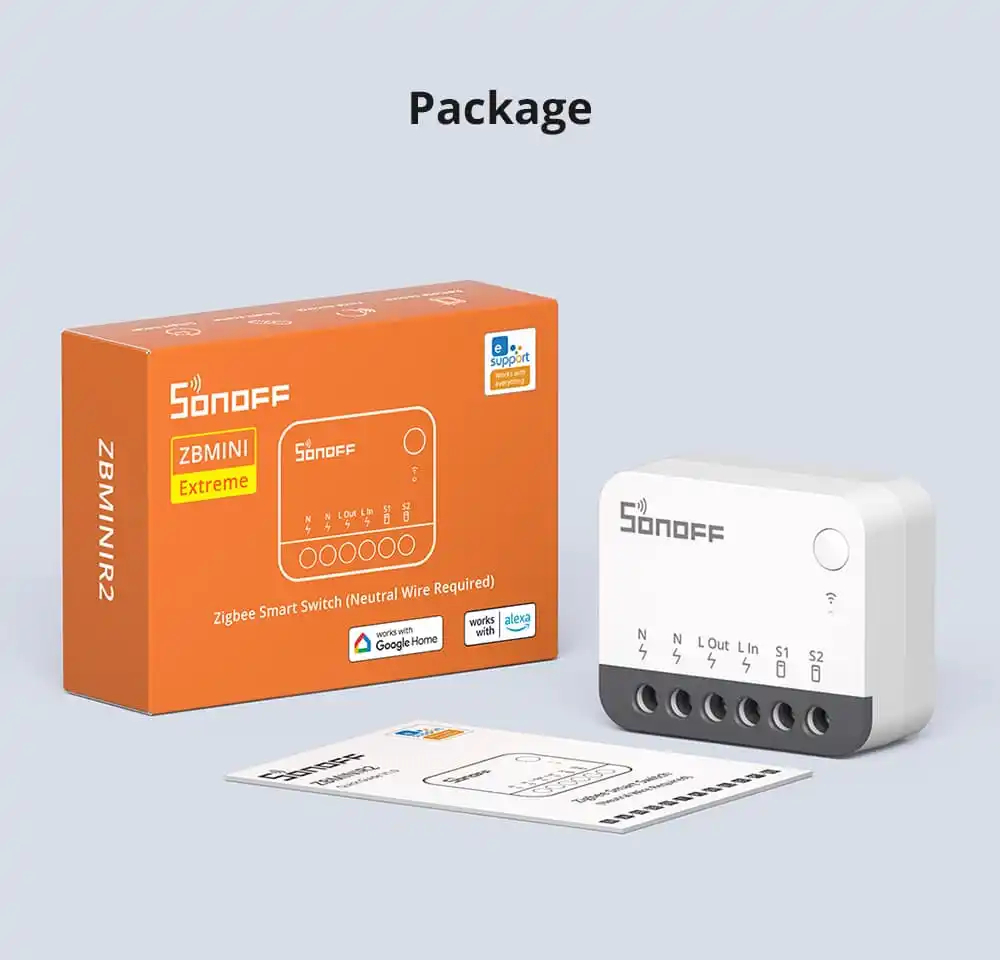 SONOFF Zigbee ZBMINI Extreme smart switch ZBMINIR2-2