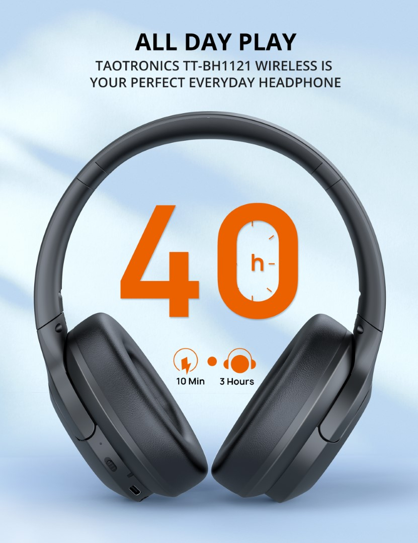 Slušalice TAOTRONICS TT-BH1121 Bluetooth 5.3, 40mm driveri-5