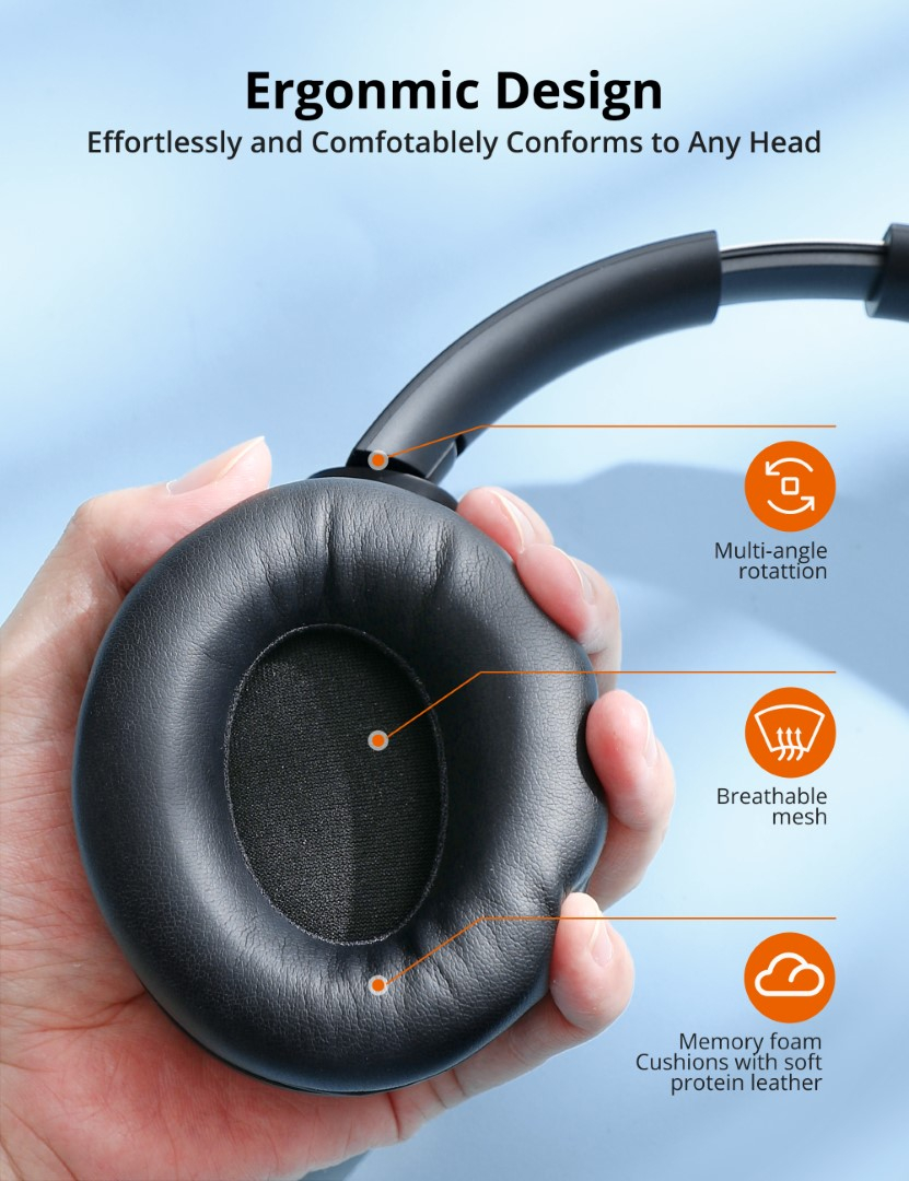 Slušalice TAOTRONICS TT-BH1121 Bluetooth 5.3, 40mm driveri-2