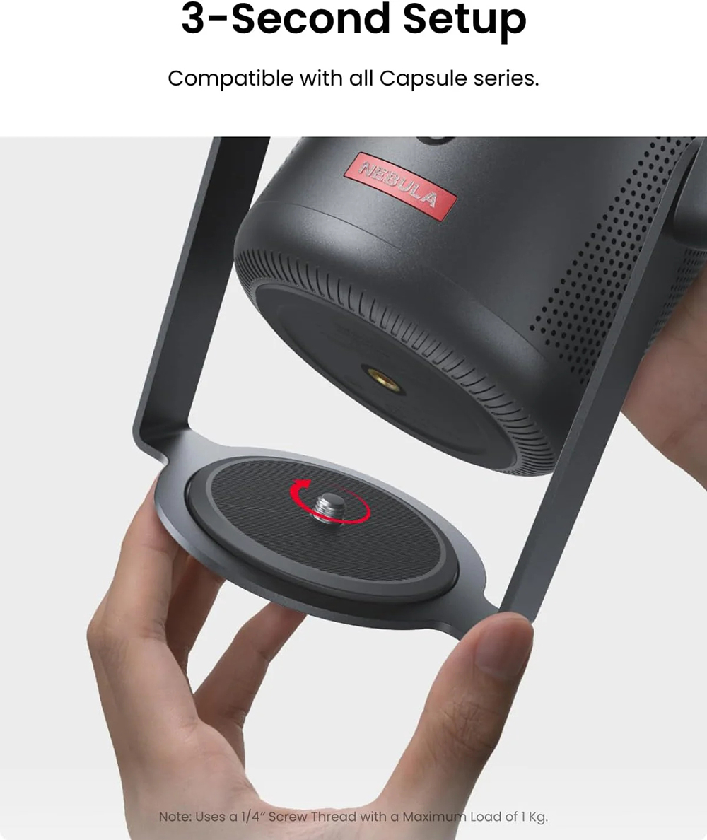 Stalak za projektore ANKER Nebula Capsule Gumbal Stand (360° rotacija, lagana konstrukcija, široka kompatibilnost)-2