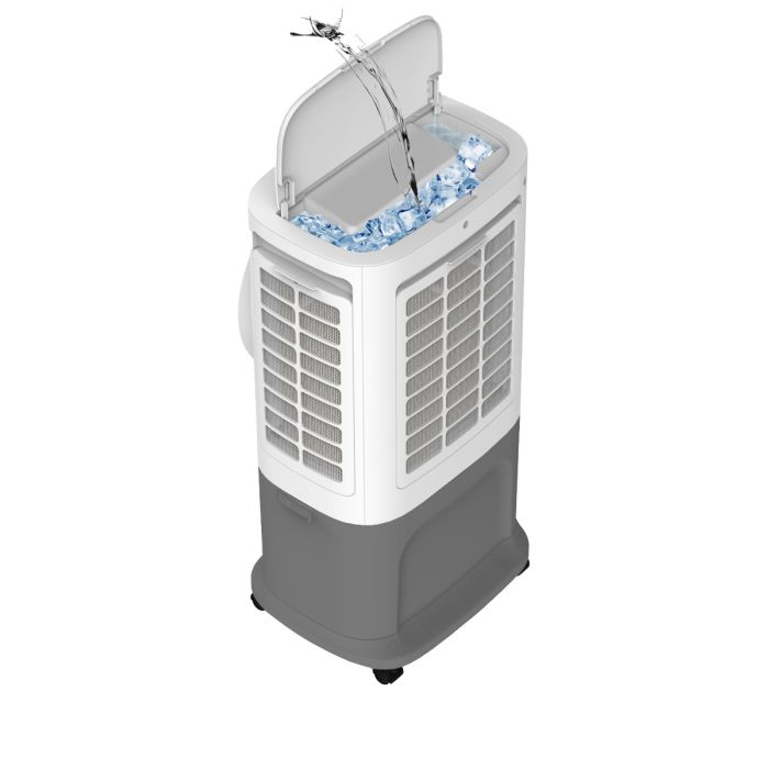 BeCool Premium hladnjak zraka s kapacitetom od 6,5 litara i WiFi BC6ACP2501W (50 W, kapacitet spremnika za vodu 6,5 l, domet zraka do 11 m, protok zraka 340 m³/h, WiFi povezivanje)-6