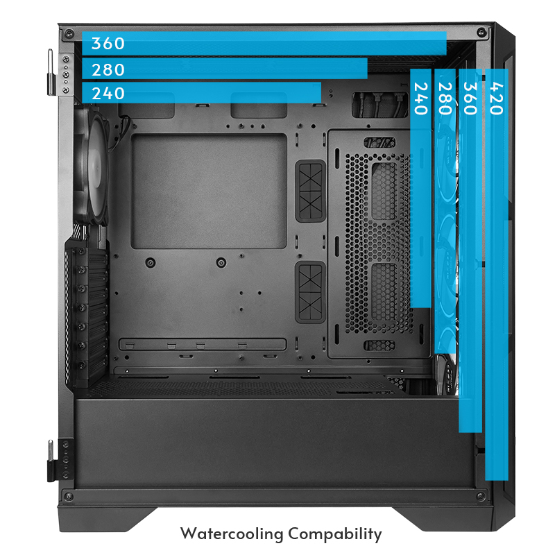 Kućište za računalo CHIEFTEC APEX LUMO (E-ATX, ATX, Micro ATX, mini ITX, crno)-14
