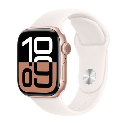 Pametni sat APPLE Watch Series 10 42mm Rose Gold Alu Case s Sports Band Ligth Blush, S/M - MWWH3QC/A-0