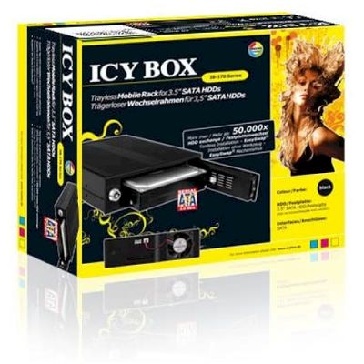 Ladica za disk ICY BOX IB-170SK-B, 3.5" SATA, crna-3
