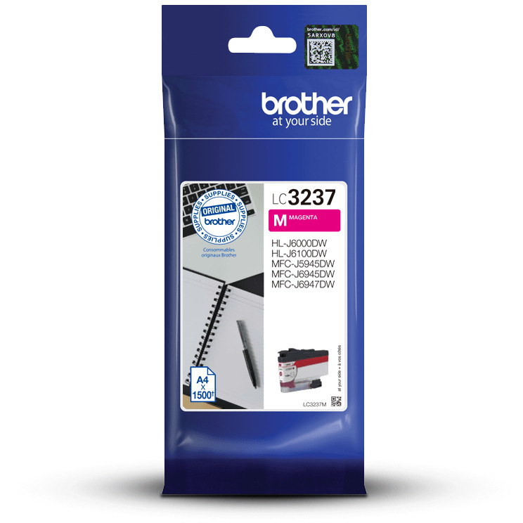 Patrona s tintom BROTHER LC3237M (original) magenta-4