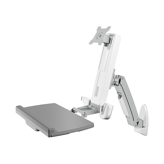 Zidni nosač za monitor i tipkovnicu ICY BOX IB-MS600-W, bijela boja-2