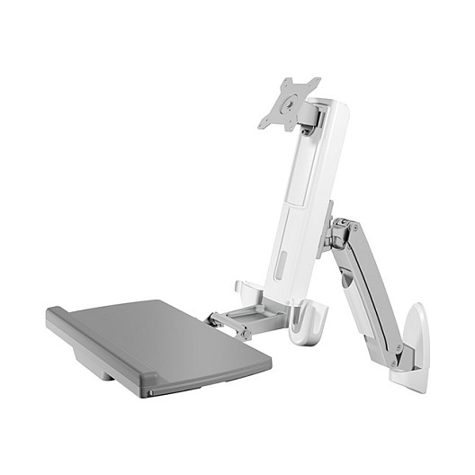 Zidni nosač za monitor i tipkovnicu ICY BOX IB-MS600-W, bijela boja-5