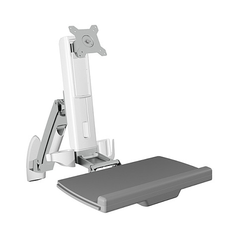 Zidni nosač za monitor i tipkovnicu ICY BOX IB-MS600-W, bijela boja-6