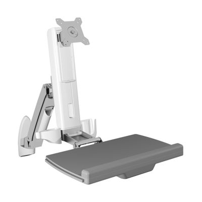 Zidni nosač za monitor i tipkovnicu ICY BOX IB-MS600-W, bijela boja-1