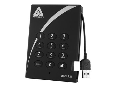 Eksterni tvrdi disk APRICORN Aegis Padlock 3.0 A25-3PL256-2000 (2tb, usb 3.0, crni)-6