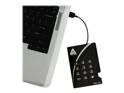 Eksterni tvrdi disk APRICORN Aegis Padlock 3.0 A25-3PL256-2000 (2tb, usb 3.0, crni)-0