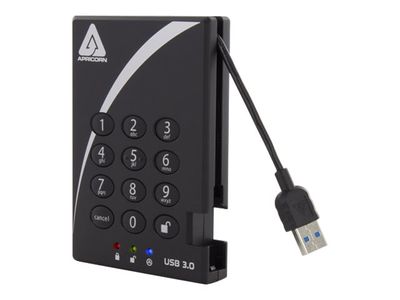 Eksterni tvrdi disk APRICORN Aegis Padlock 3.0 A25-3PL256-2000 (2tb, usb 3.0, crni)-3