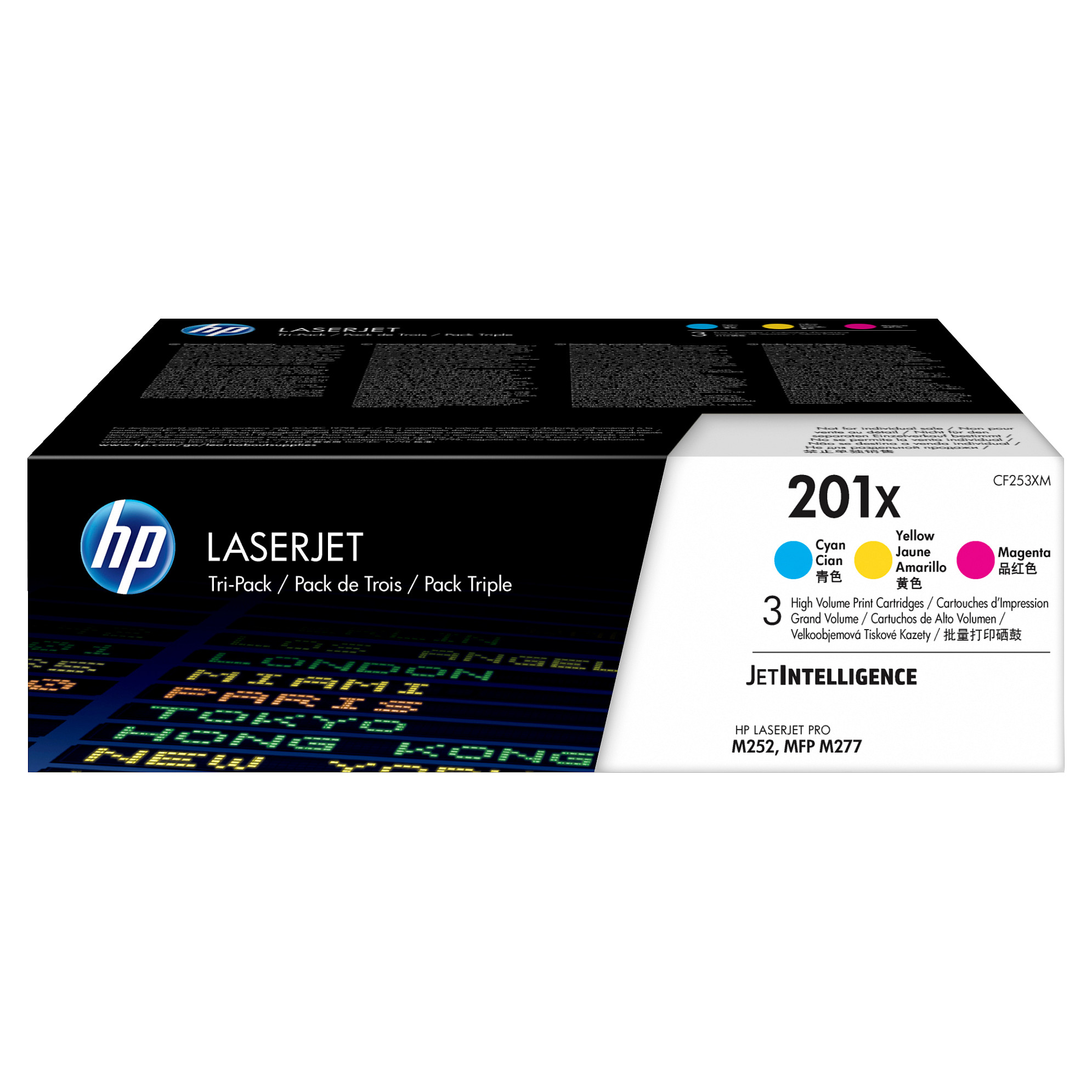 Toner za laserski pisač HP 201X CF253XM (3 komada, visoki kapacitet, original, LaserJet) žuta, cijan, magenta-0