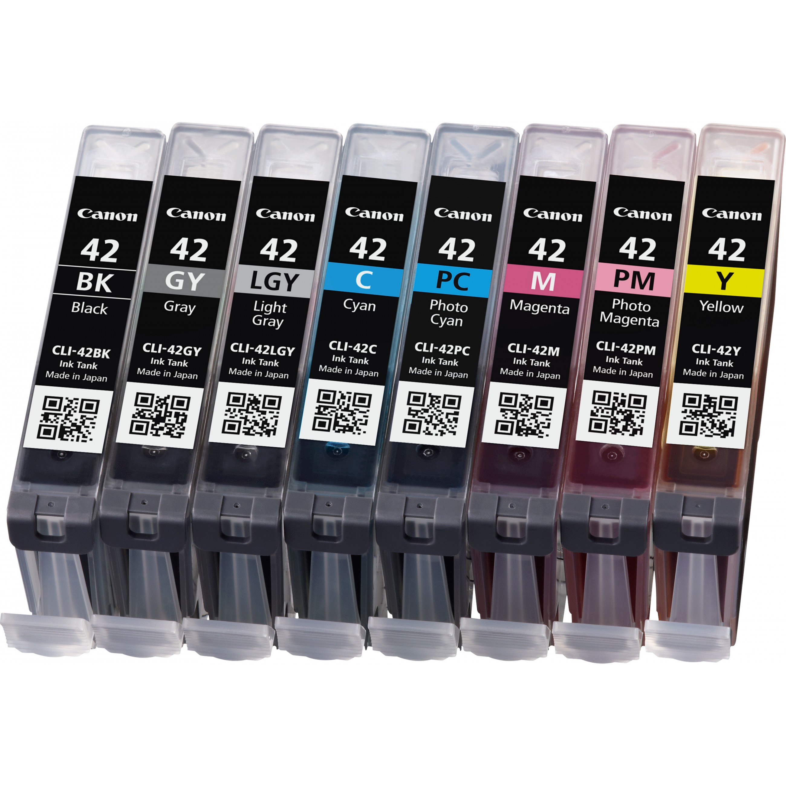 Paket tinte CANON CLI-42 BK/GY/LG/C/M/Y/PC/PM (8 komada - višebojni, na bazi boje)-2