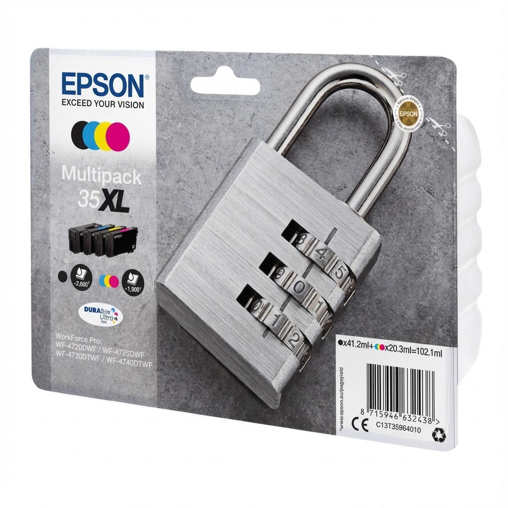 Tinta EPSON DURABrite Ultra Ink Cartridge 35XL (paket od 4 boje, crna, žuta, cijan, magenta)-1