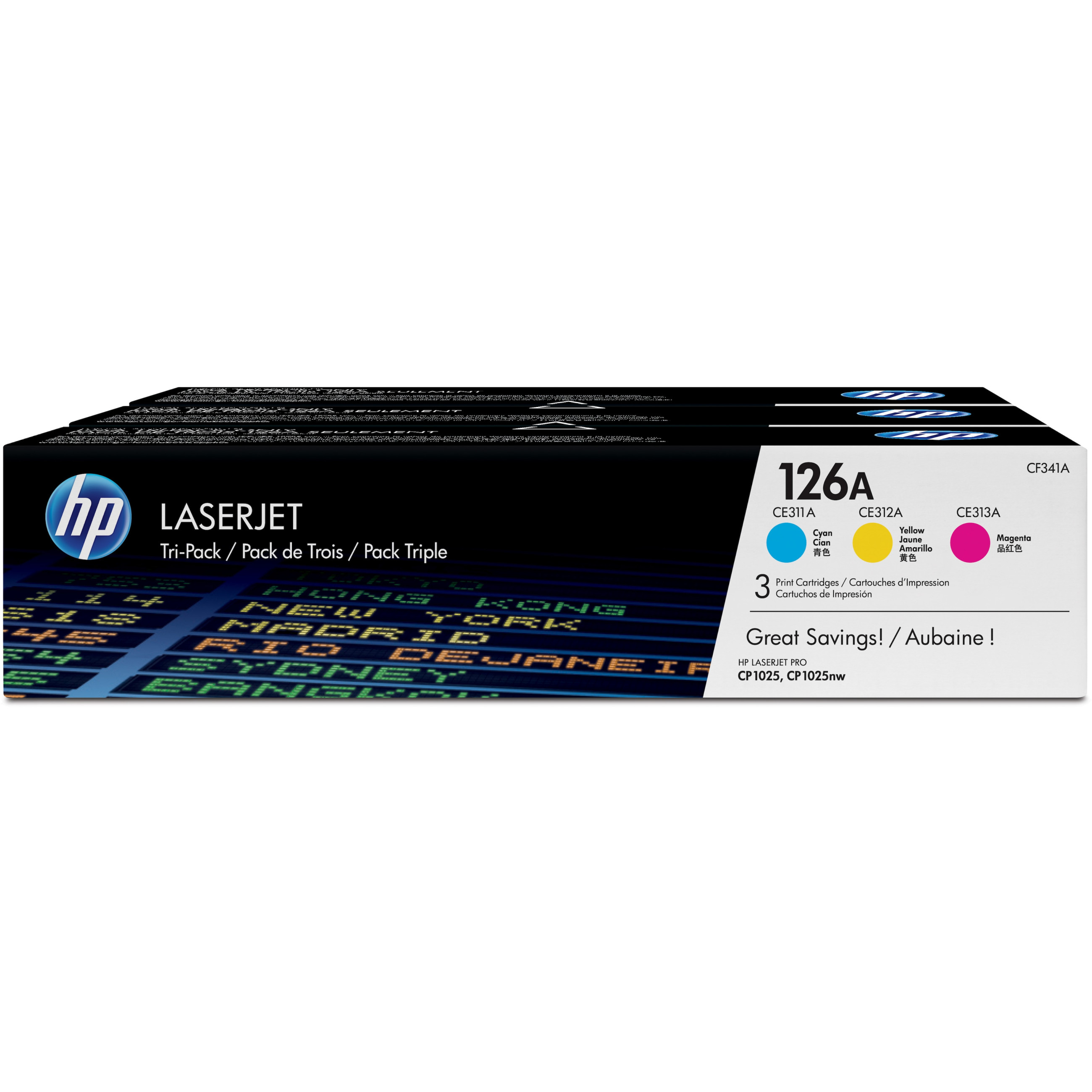 Originalni toner HP 126A CF341A (3-pack, žuta/cijan/magenta)-0