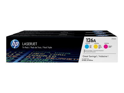 Originalni toner HP 126A CF341A (3-pack, žuta/cijan/magenta)-1