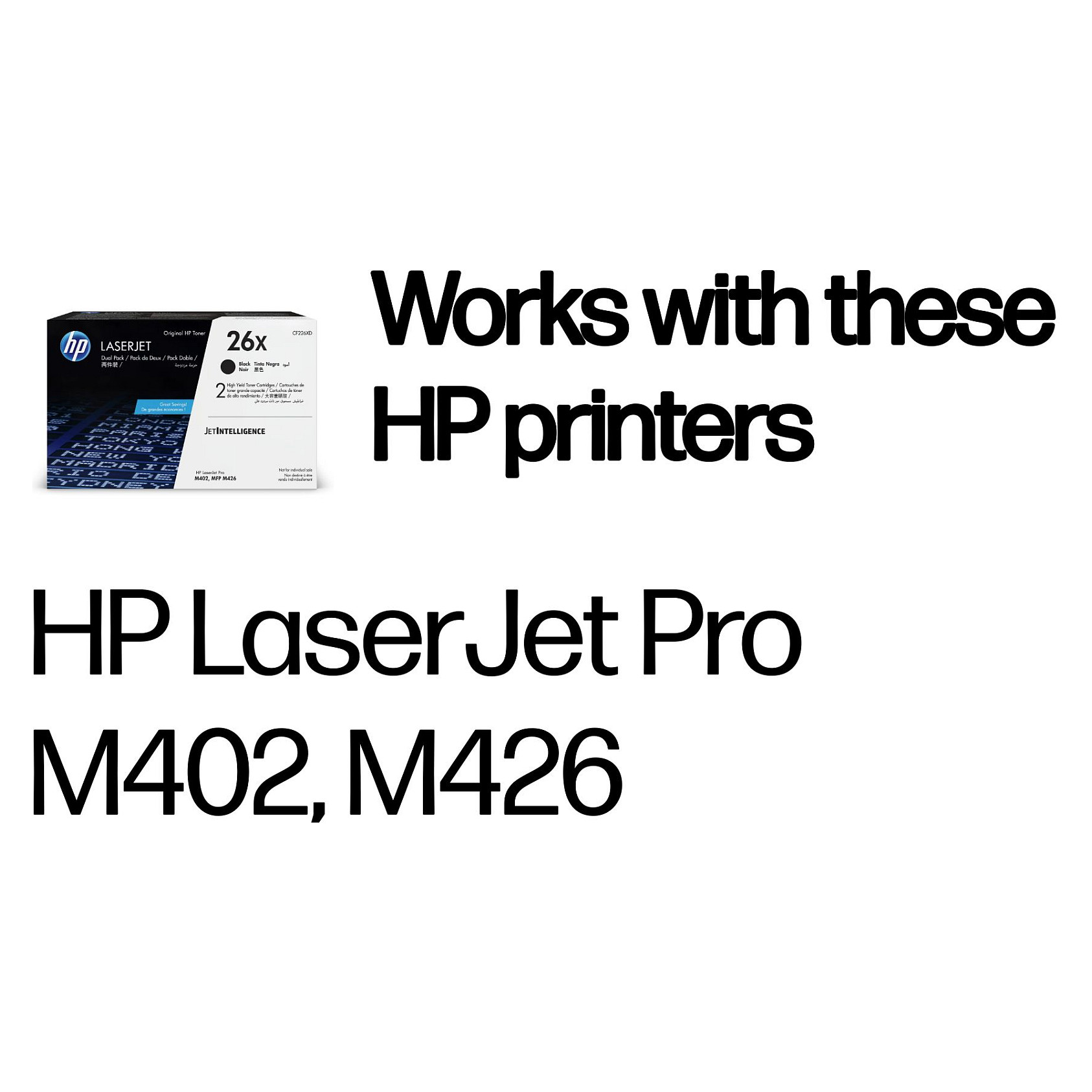 Toner HP 26X (CF226XD) crni, original, 2-pack-2