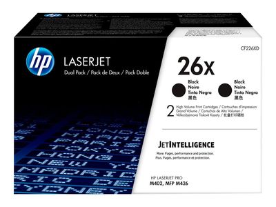 Toner HP 26X (CF226XD) crni, original, 2-pack-1