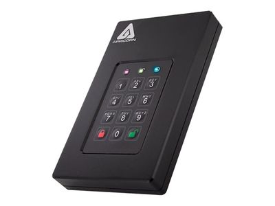 Tvrdi disk APRICORN Aegis Fortress L3 - 5TB (USB 3.1, 256-bit AES XTS enkripcija, FIPS 140-2 level 3, crna)-1