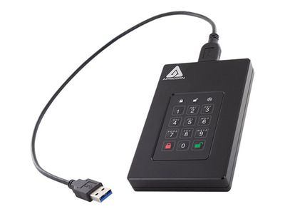 Tvrdi disk APRICORN Aegis Fortress L3 - 5TB (USB 3.1, 256-bit AES XTS enkripcija, FIPS 140-2 level 3, crna)-2