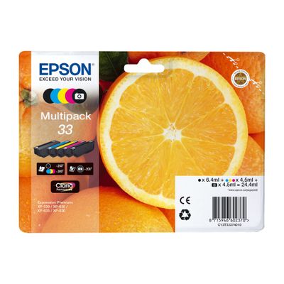 Toner EPSON 33 Multipack (crna, žuta, cijan, magenta, foto crna)